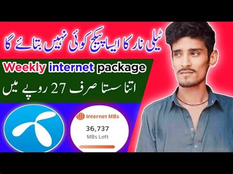 Telenor New Weekly Internet Package 2023 Telenor New Internet