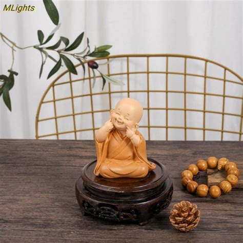 Patung Kecil Biksu Kecil Patung Biksu Mini Patung Biksu Buddha Imut