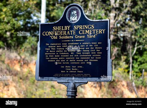 Cementerio confederado de shelby springs fotografías e imágenes de alta