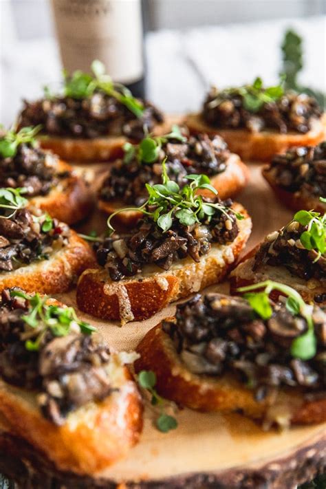 Creamy Mushroom Bruschetta