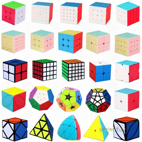 Juego De Cubos Profesional Magic Cube 3d Color Ultra Liso Cubo Diy