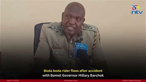 Boda Boda Rider Flees After Accident With Bomet Governor Hillary