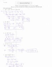 Math 1324 Final Exam Review Equations Lines And Inequalities