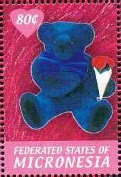 Stamp Teddy Bears Micronesia Federated States Of Teddy Bears Cent