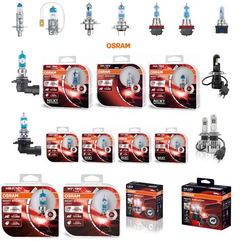 Osram Night Breaker 200 Laser Silver LED H1 H3 H4 H7 H8 H11 HB3 HB4