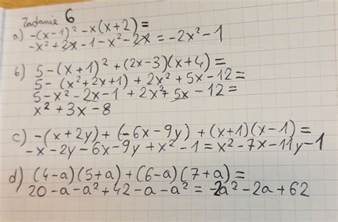 Zapisz Wyra Enie W Postaci Sumy Algebraicznej Brainly Pl