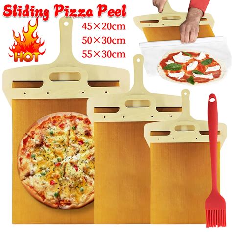 Pelle Pizza Coulissante En Bois Spatule De Cuisine Outils De Cuisson