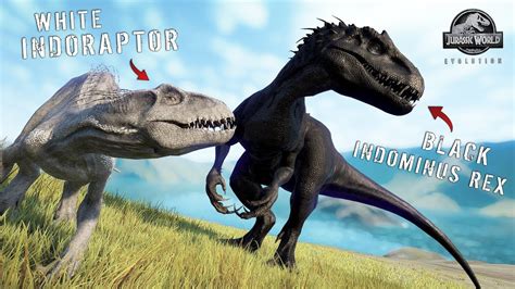 Weißer Indoraptor Vs Schwarzen Indominus Rex Jurassic World