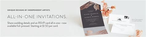 All-In-One Wedding Invitations | Minted