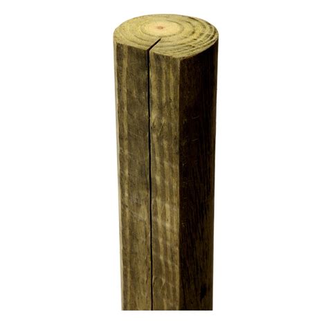 Pressure Treated Wood Pine Fence Post Actual 4 In X 4 Ft At