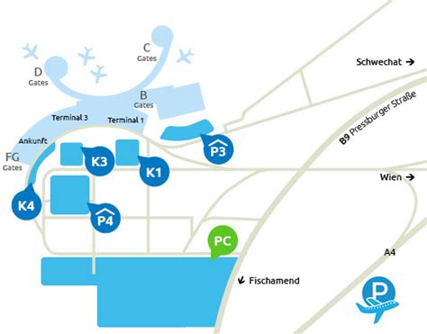 Parken am Parkplatz C Flughafen Wien | Fluparks