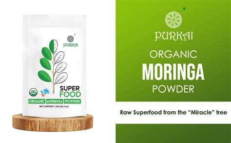 Buy Purkai Fresh Pure Organic Moringa Powder Ayurvedic Support For