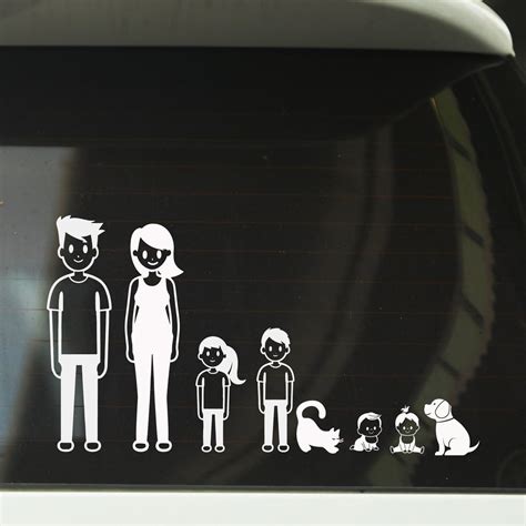 Family Car Decals Stick Family Car Decal Custom My Family Car Decal ...