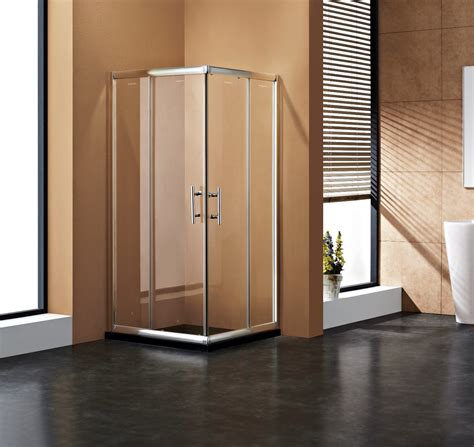 Square Shape Double Sliding Doors Framed Shower Enclosure Shower