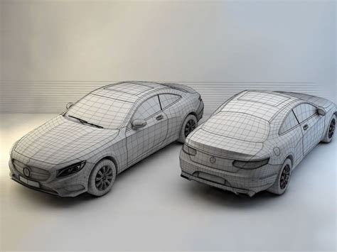 Mercedes Benz S Coupe 3d Speed Modeling Car Body Design