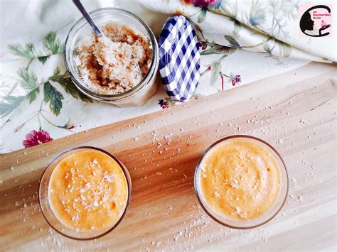 Mousse dAbricot Sur Lit De Coco Les Gourman dises de Léa