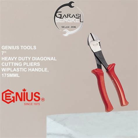 Jual Genius Tools Heavy Duty Diagonal Cutting Plier Tang Potong 7