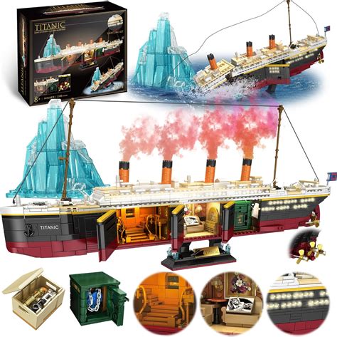 Amazon Zylvoxia Titanic Building Set 2288 Pcs Titanic Model Block