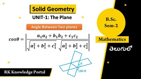 Angle Between Two Planes YouTube