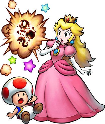 An Image Of Mario And Princess Peach In The Air With Bubbles Coming Out