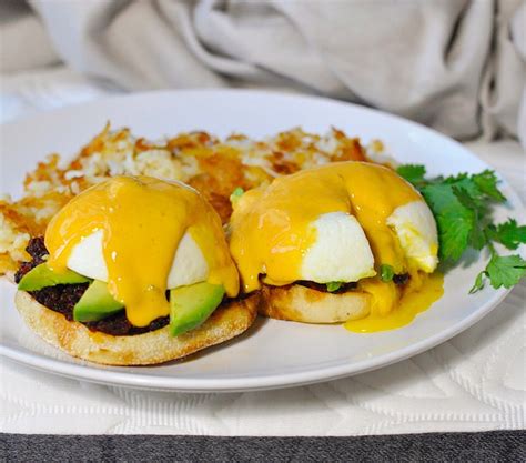 Southwest Eggs Benedict With Chorizo And Queso Couple In The Kitchen