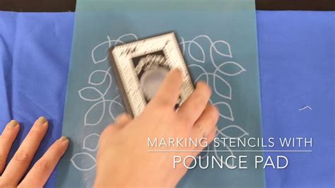 Marking Machine Quilting Stencils With Pounce Pad Chalk Youtube