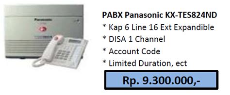 Pabx Panasonic Kx Tes Nd Kap Line Ext Linstel Co Id