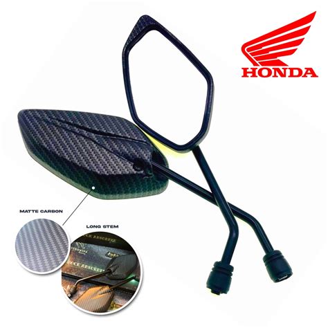 HONDA GTR 150 SIDE MIRROR LONG STEM CARBON COD Shopee Philippines