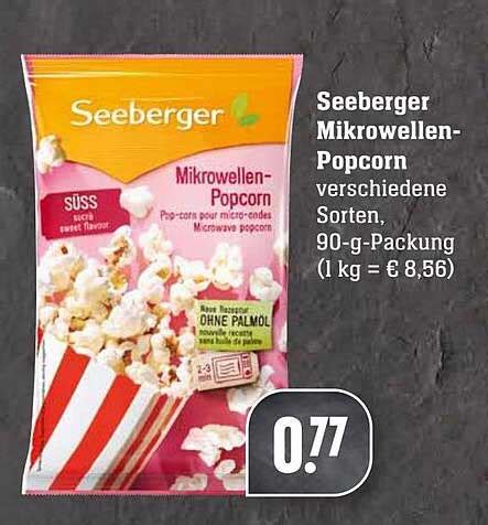 Seeberger Mikrowellen Popcorn Angebot Bei EDEKA