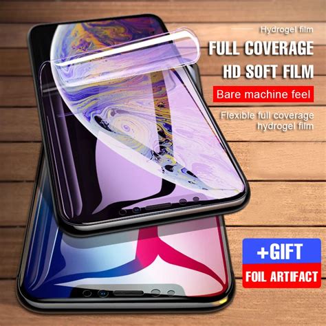 Protective Hydrogel Film For Iphone S Plus X Xs Max Xr Full