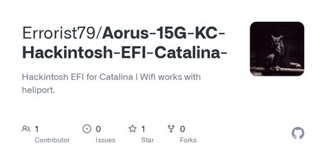 Aorus G Kc Hackintosh Efi Catalina Readme Md At Main Errorist