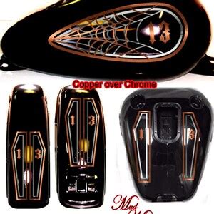 Motorcycle Decal Vinyl Graphics Set Retro Bobber Style Etsy