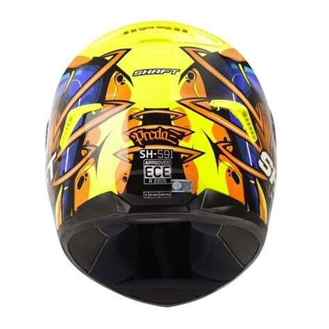 CASCO INTEGRAL SHAFT 551 BRUK AZUL NAVY AMARILLO NEON VISOR