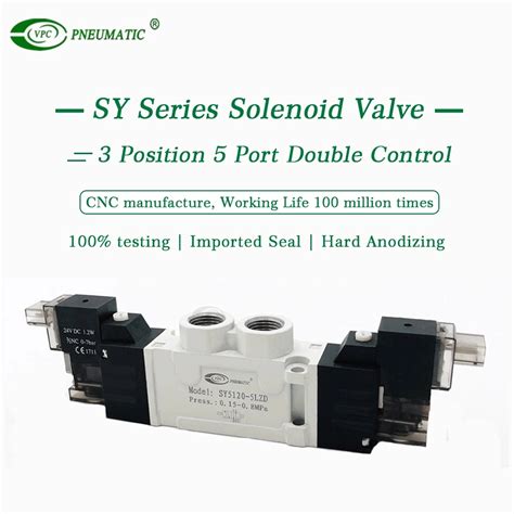 Sy Series Solenoid Valve V Pneumatic Air Control Valve China