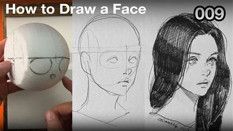 How To Draw A Portrait Semi Realism Face Drawing Youtube