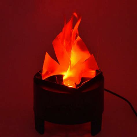 LED Artificial Fire Lamp Fake Flame Effect 3D Fire Campfire Light Xmas