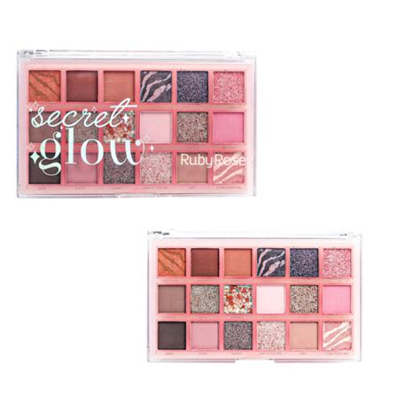 Paleta De Sombras Secret Glow Ruby Rose Shopee Brasil