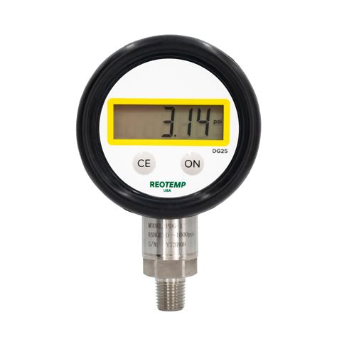 Dg25 General Purpose Digital Pressure Gauge Reotemp Instruments