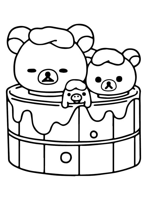 25 Rilakkuma Coloring Pages - ColoringPagesOnly.com