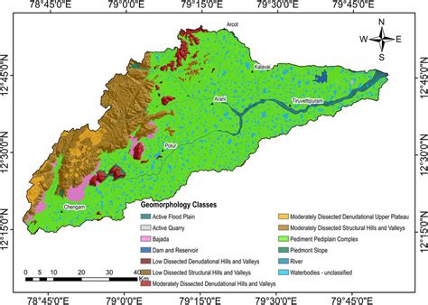 Geomorphology classes in the study area. | Download Scientific Diagram