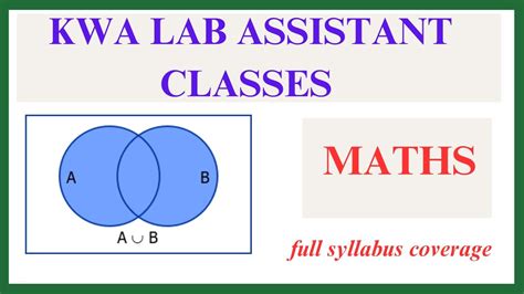 MATHS SETS KWA LAB ASSISTANT CLASSES YouTube