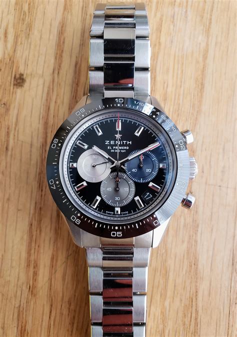 Zenith Chronomaster Sport On Bracelet Black Dial Watchuseek Watch