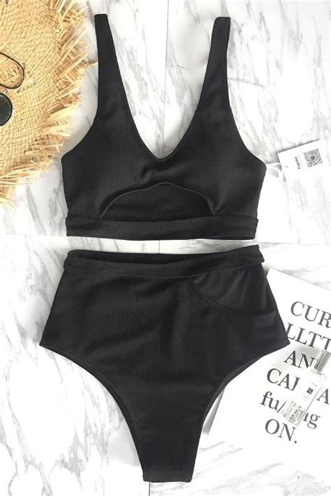 Cupshe Special Love Solid Bikini Set Summer Suits Summer Wear Cute