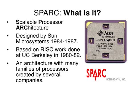 PPT - SPARC Architecture PowerPoint Presentation, free download - ID ...