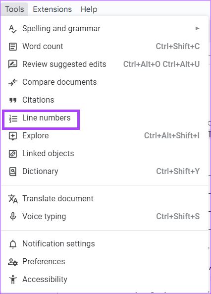 How To Add And Remove Line Numbers In Google Docs Guiding Tech