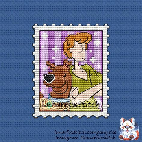 Scooby Doo Stamp Cross Stitch Pattern