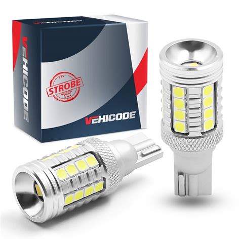 Vehicode T W W Led Bulb White Strobe Auto Backup Reverse