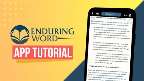 App Tutorial How To Use The Enduring Word App Youtube