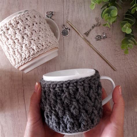 Crochet Mug Cozy Pattern Cup Cozy Pattern Crochet Mug Warmer Etsy Canada