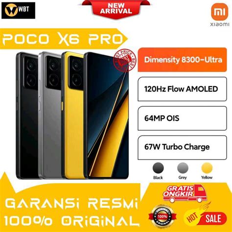 Promo Xiaomi Poco X6 Pro 12 512GB Garansi Resmi Yellow Diskon 8 Di